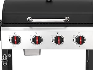 4 Burner Gas Grill with Folding Table4