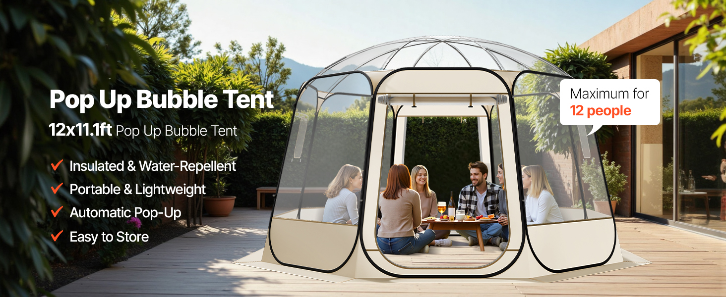pop up bubble tent