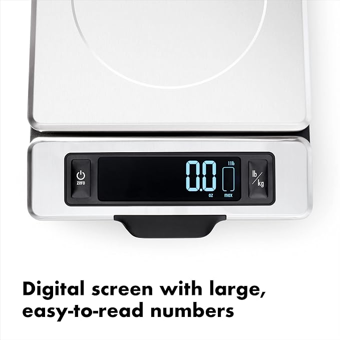 Slim Stainless Steel Digital Kitchen Food Scale (5kg Capacity)