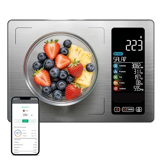 Smart Digital Food & Nutrition Scale with LED Display (USB-C Rechargeable)