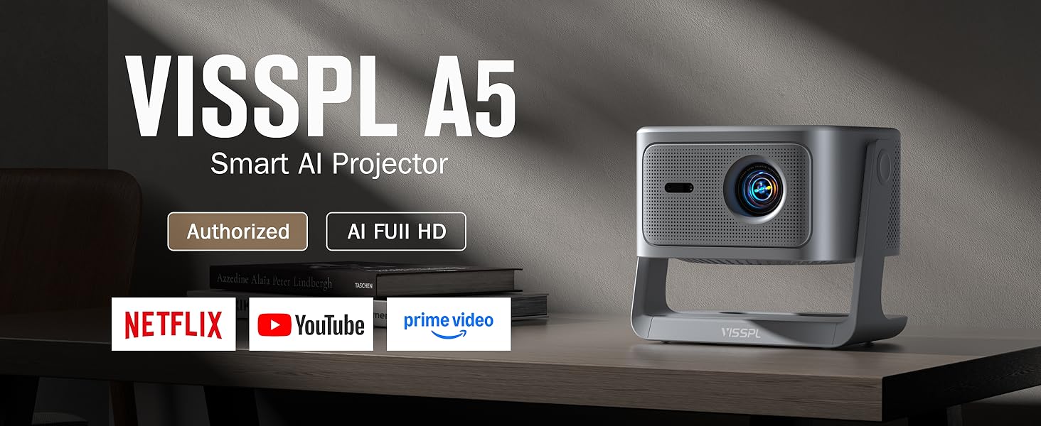 VISSPL A5 Smart AI Projector