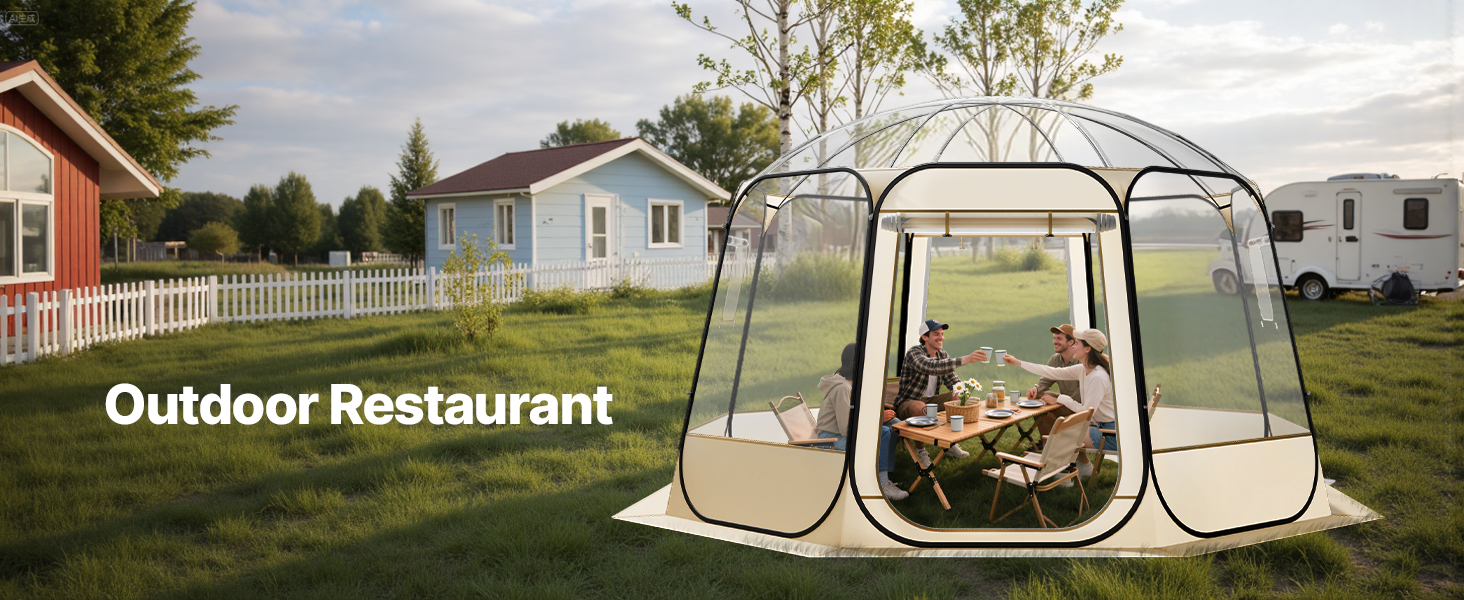 clear dome tent