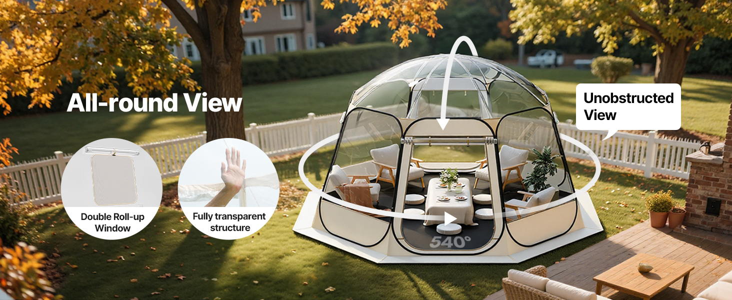 bubble tents for outside