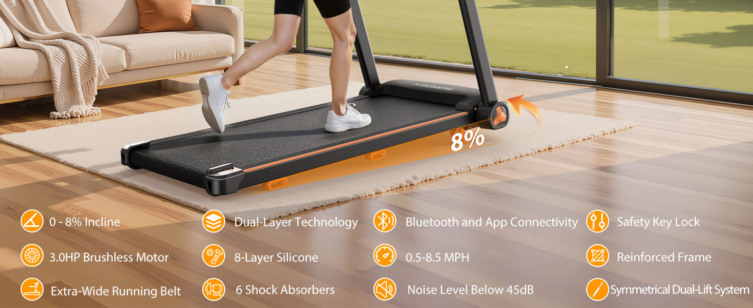 Folding Treadmills for Home with Incline