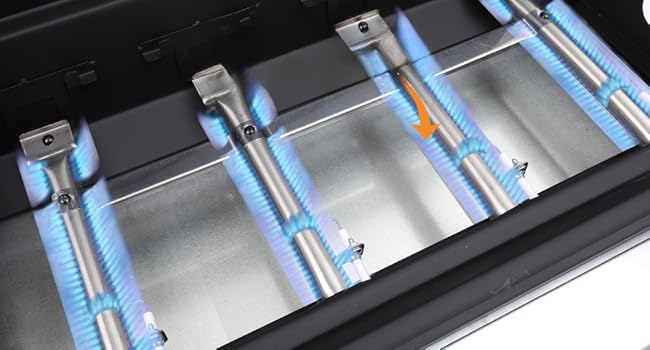 4 Burner Gas Grill with Folding Tables