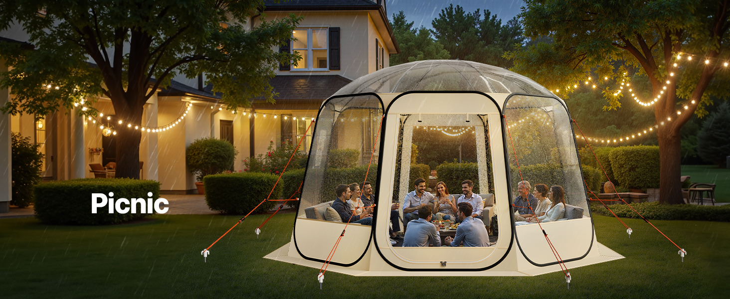 outdoor bubble tent