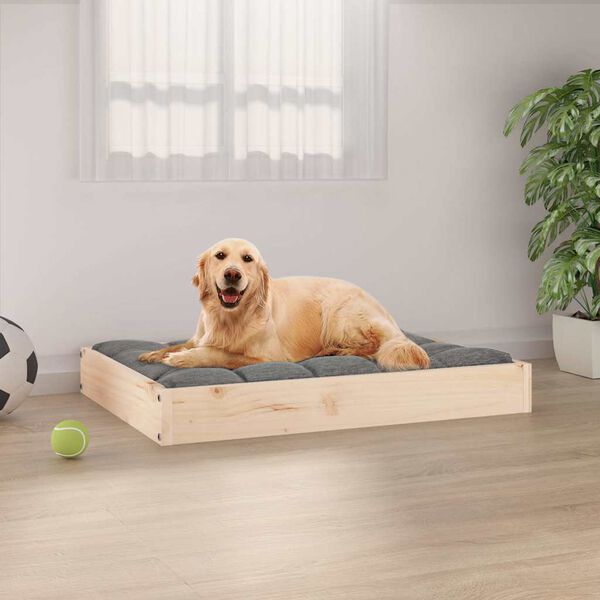 Dog Bed 71,5x54x9 cm Solid Wood Pine-petscare-ltd.com