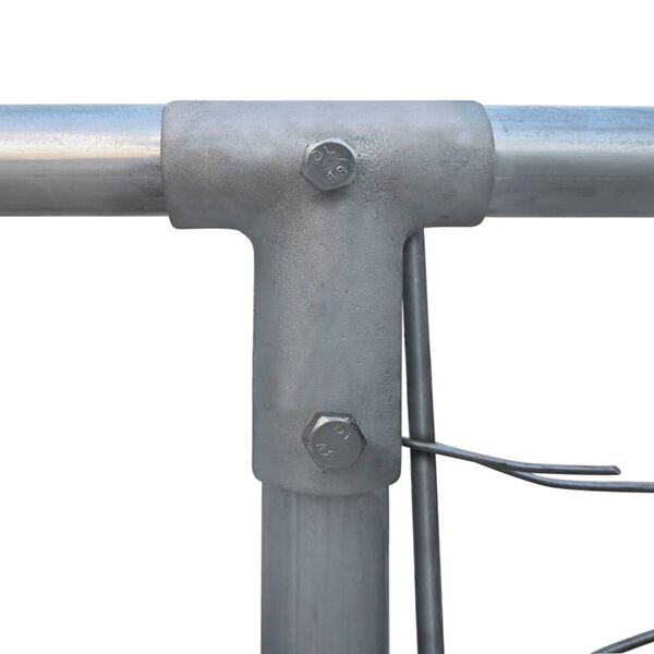 Outdoor Dog Kennel Galvanised Steel 2x2x1 m-petscare-ltd.com