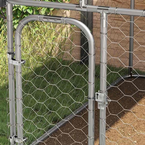Outdoor Dog Kennel with Roof 100x100x150 cm-petscare-ltd.com