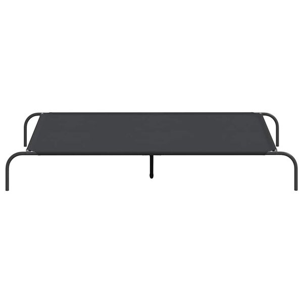 Elevated Dog Bed Black 150x90x20 cm Oxford Fabric and Steel-petscare-ltd.com