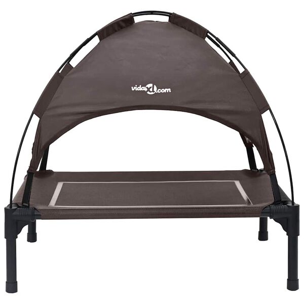 Dog Bed 63 x 49.5 x 60 cm Steel Brown-petscare-ltd.com