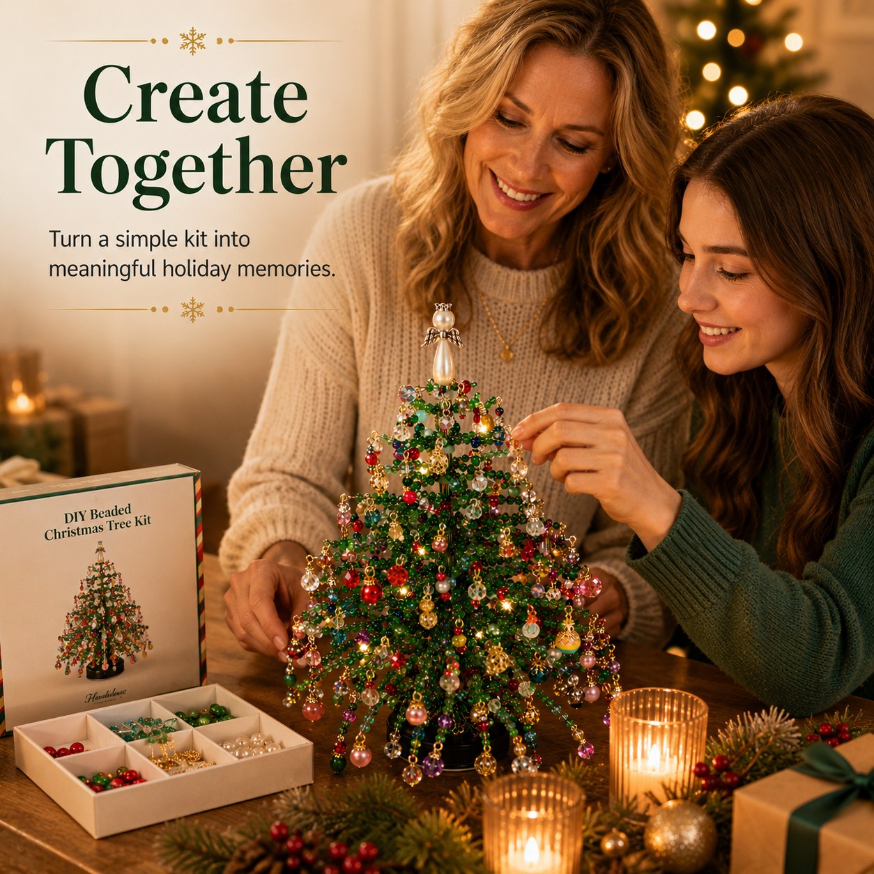 DIY Beaded Christmas Tree Kit
