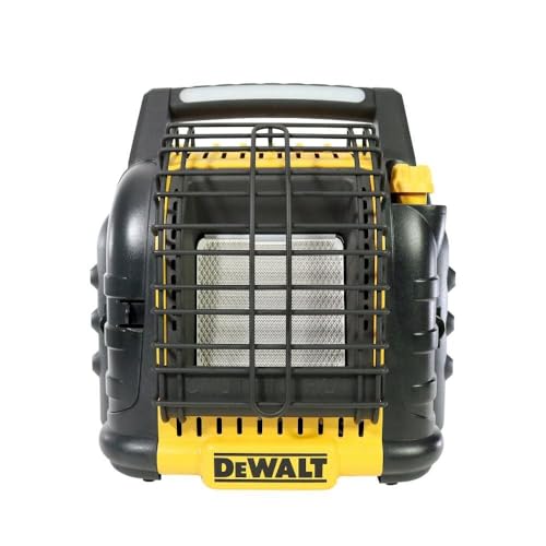 DEWALT F332000 12,000 BTU, Cordless Propane Radiant Heater with ODS & Tip-Over Protection, Heating Area Up to 300 Sq. Ft.