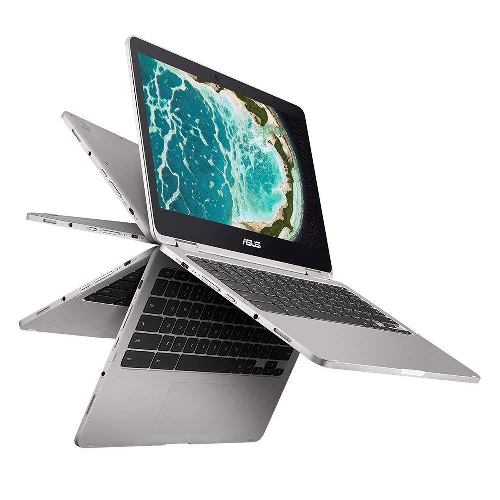 Asus C302CA-AH74 Chromebook Flip 12.5-inch Touchscreen Convertible Chromebook, Intel Core M7, 8GB Ram, 64GB Flash Storage, Al