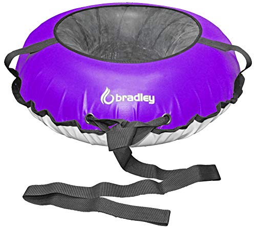Bradley Snow Tubes: 50 inch Heavy Duty Inflatable Sledding Tubes for Adults - Towable Snow Fun! Best Snow Tubes for Sledding Adventure