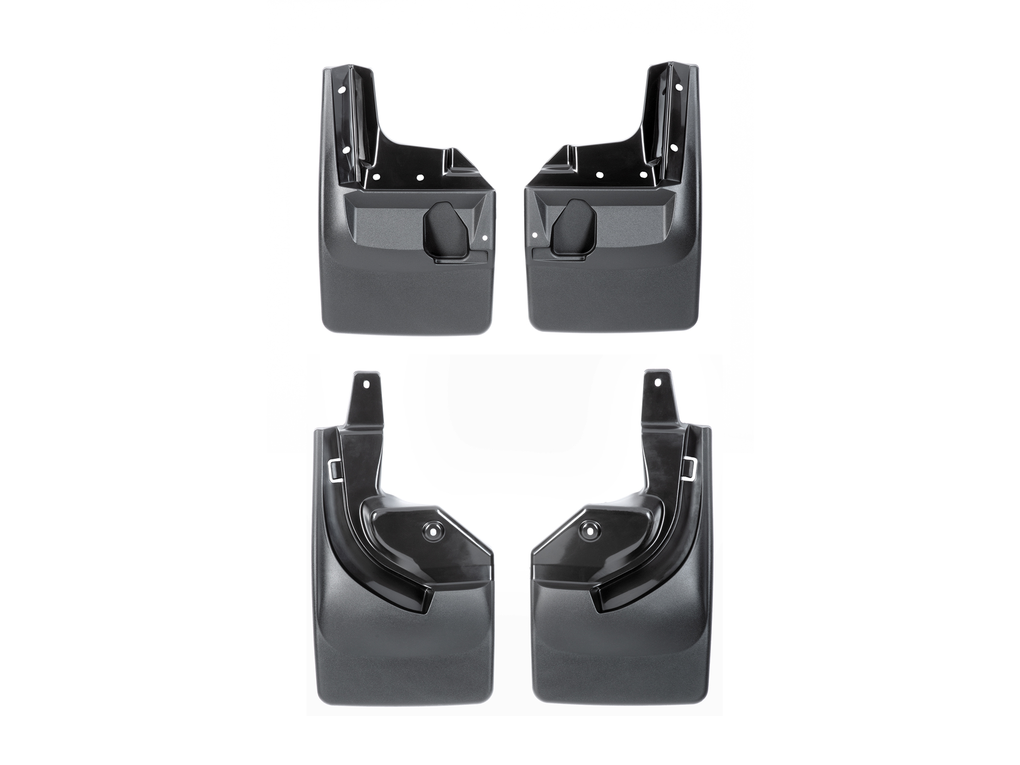 WeatherTech Custom No Drill Splash Guard MudFlaps compatible with Jeep Wrangler 4-Door, Wrangler Unlimited 4-Door, Wrangler 2-Door