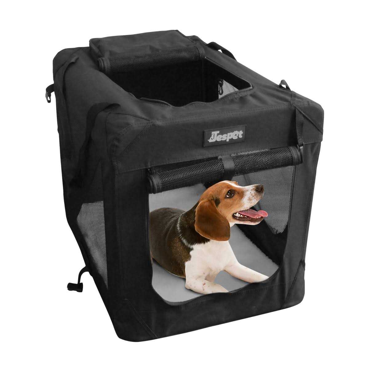 Jespet 3-Door Collapsible Soft-Sided Dog Crate - Pet Supplies online store