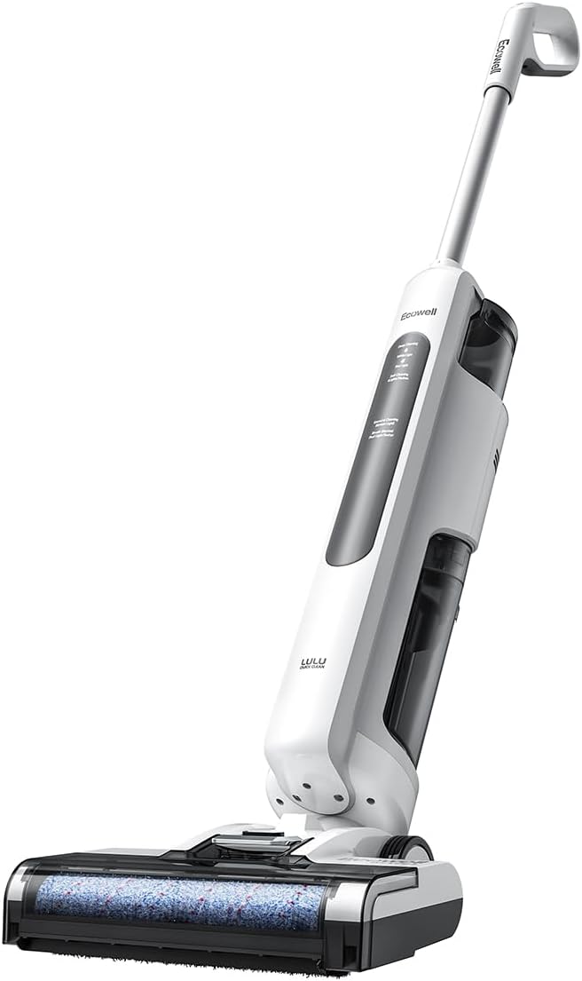 ECOWELL Cordless Wet Dry Vacuum Cleaner, Smart Vacuum, Mop, and Self-Cleaning System Combo with LCD Display, Long Runtime