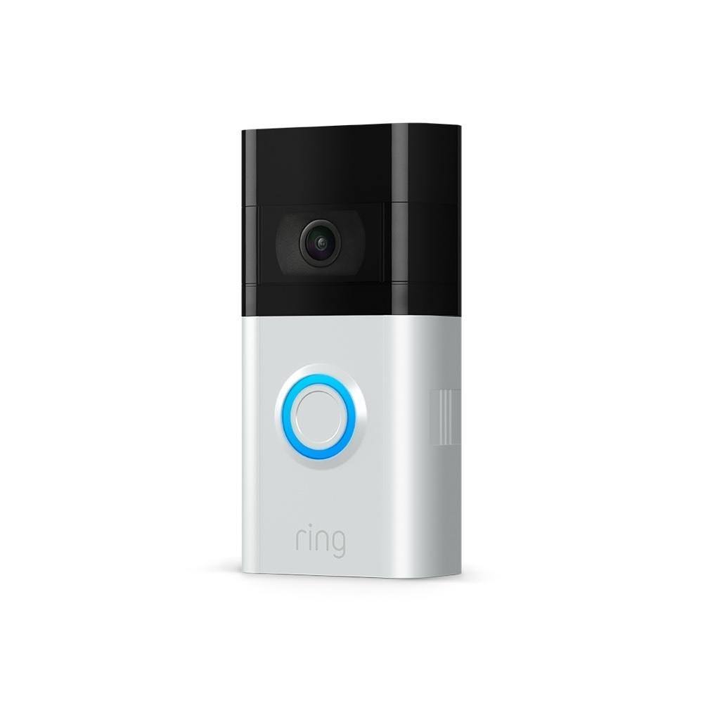 Ring Video Doorbell 3 1080p HD 2-Way Talk Alexa Security Camera, Satin Nickel