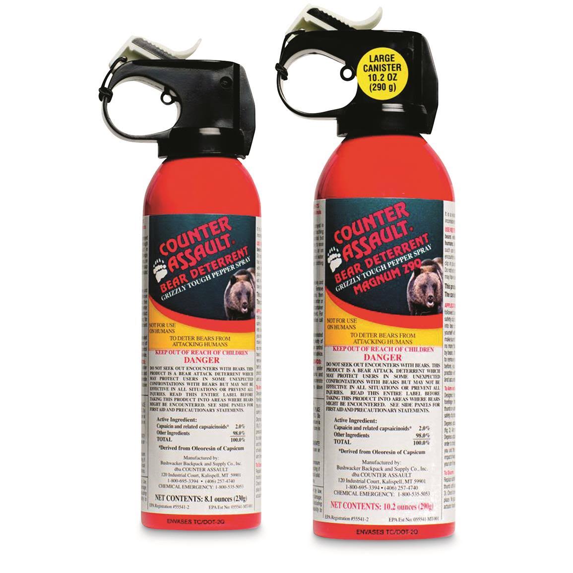 Counter Assault Bear Deterrent Spray Value Pack