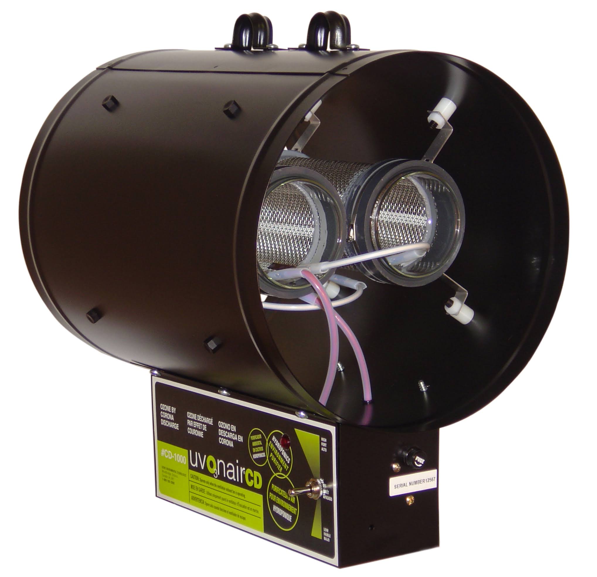 Uvonair CD Inline Duct Ozonator 10 in - 2 Cell