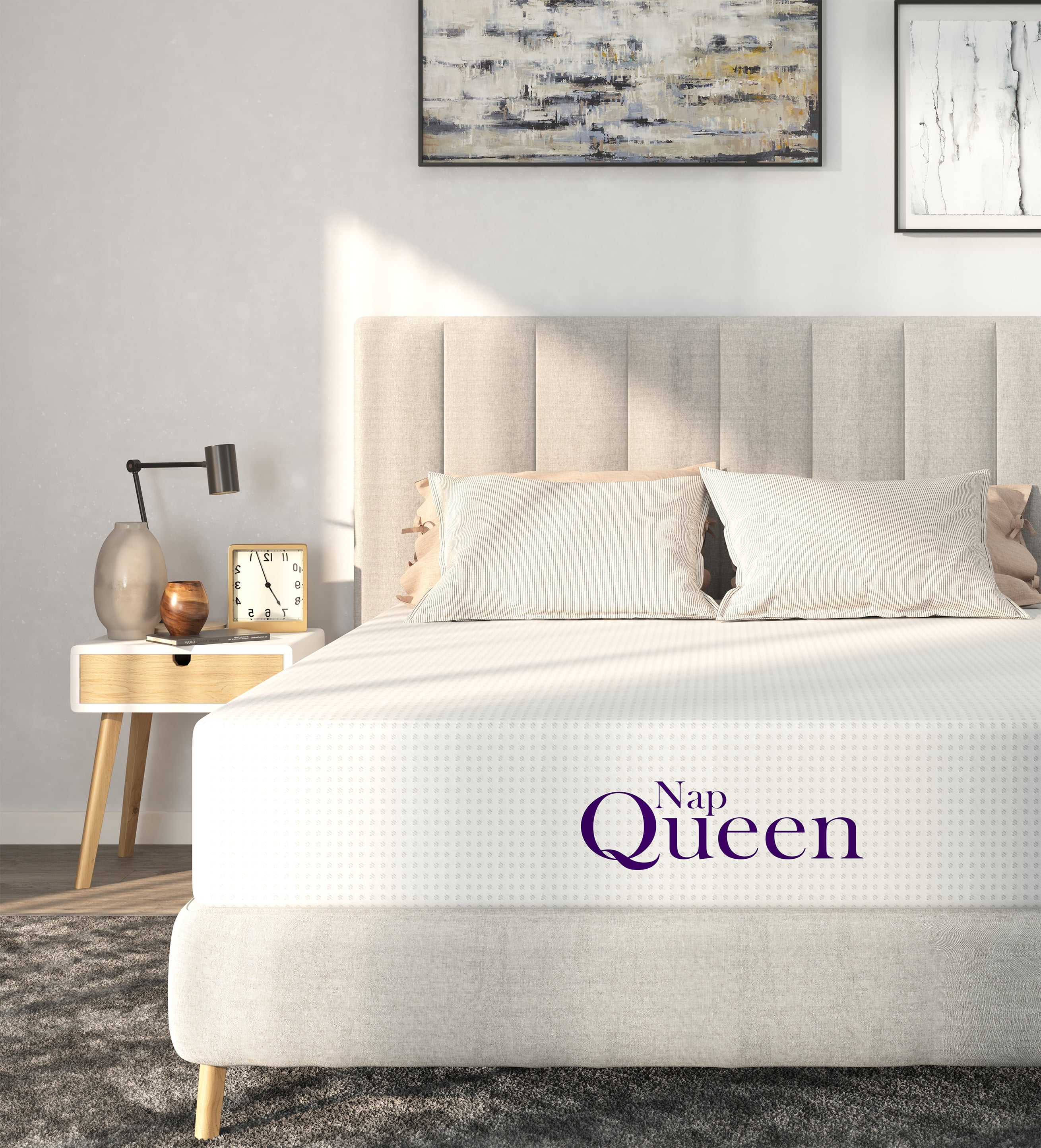 NapQueen Charlotte 12" Charcoal Memory Foam Mattress, King