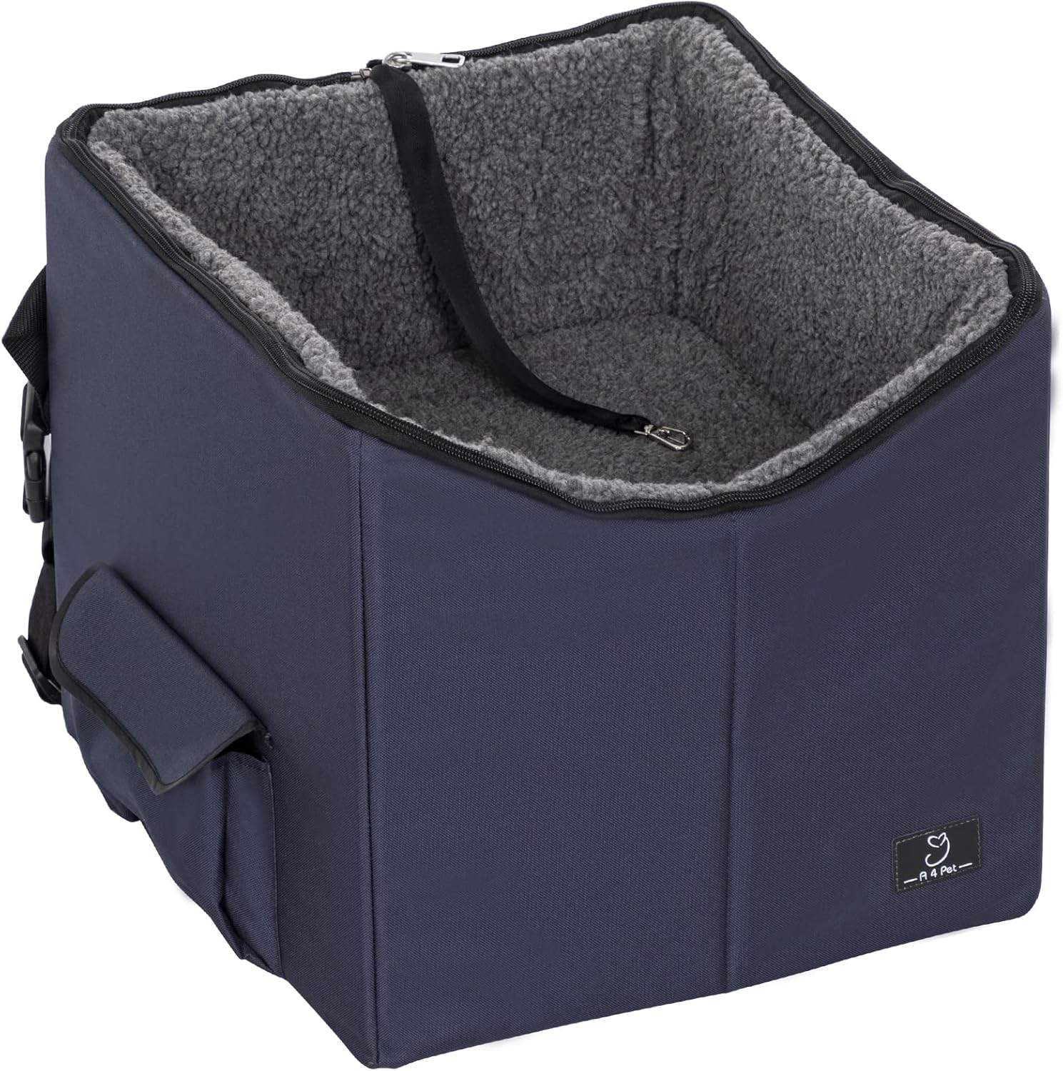 A4Pet Lookout Dog Car Seat, Folding Breathable Dog Booster Car Seat, Soft Pet Bed at Home for Small Dogs Cats or Other Small Pet, for Travel