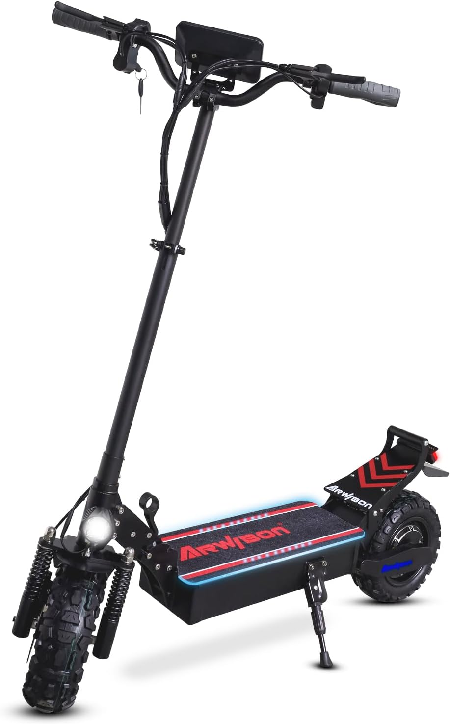 Electric Scooter for adult, 2500W Motor up to 30 MPH Max 30 Miles 11 inch Pneumatic Tire, Front (Ultra Double) Suspension and Double Brake