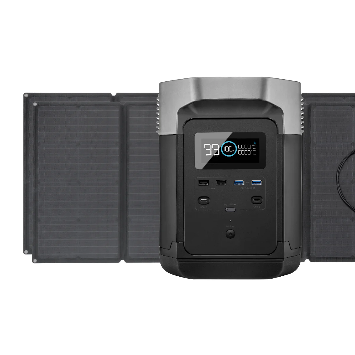 EcoFlow Package - DELTA Mini Portable Power Station (882Wh) and 2 x Portable Solar Panel (160W)