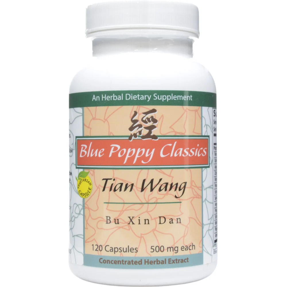 Tian Wang Bu Xin Dan 120 Capsules by Blue Poppy - Kansas Nuitrition - HNZSDS