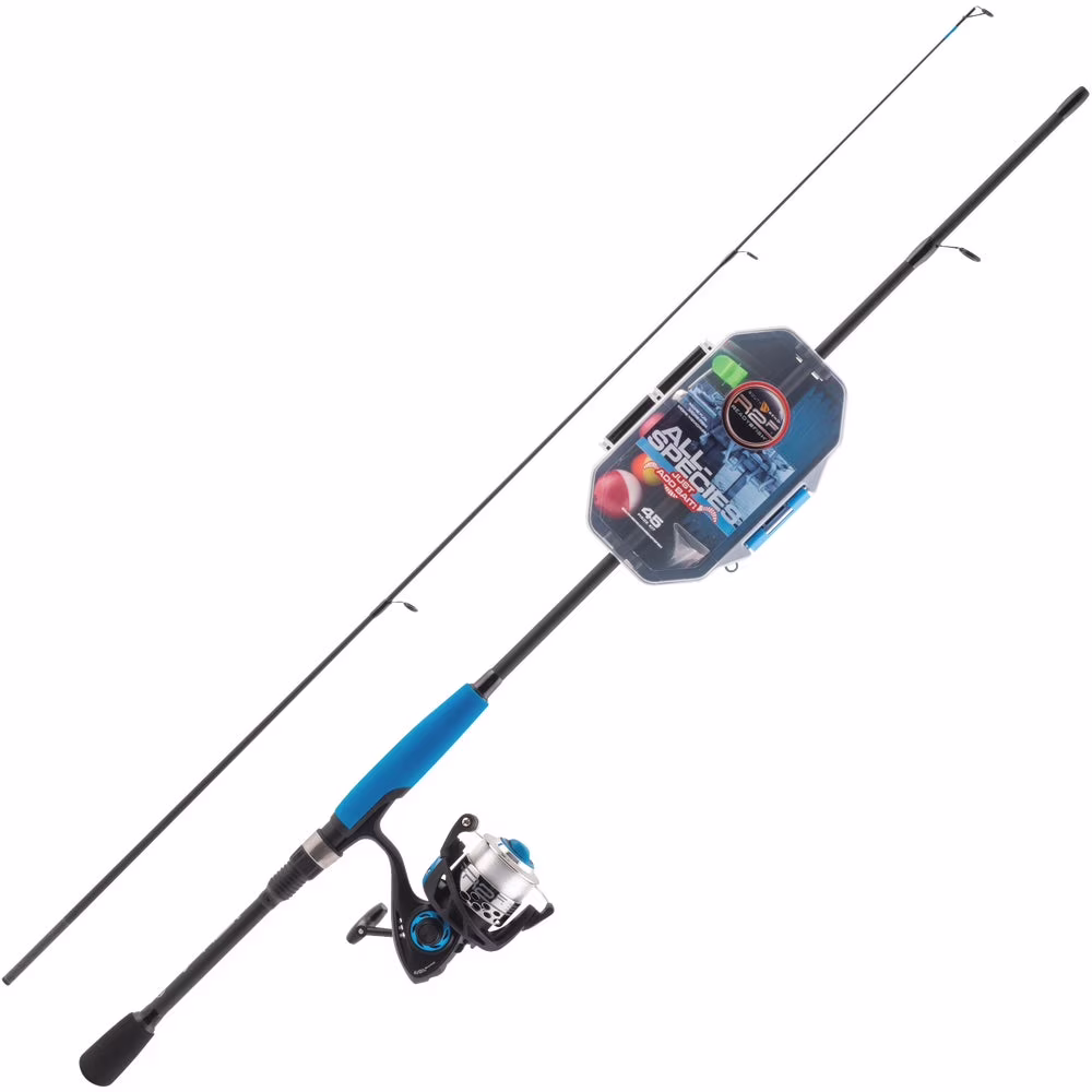 1 PK, Ready 2 Fish Just Add Bait All Species 35 In. Fiberglass Fishing Rod & Spincast Reel Combo