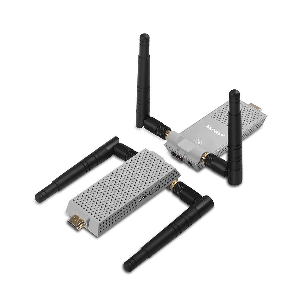 Wireless HD Transmitter and Receiver Wireless HD Extender Wireless HD Sender 2.4G/5.8G up to 100M/330FT HDMI Wireless Audio Video for HD TV /