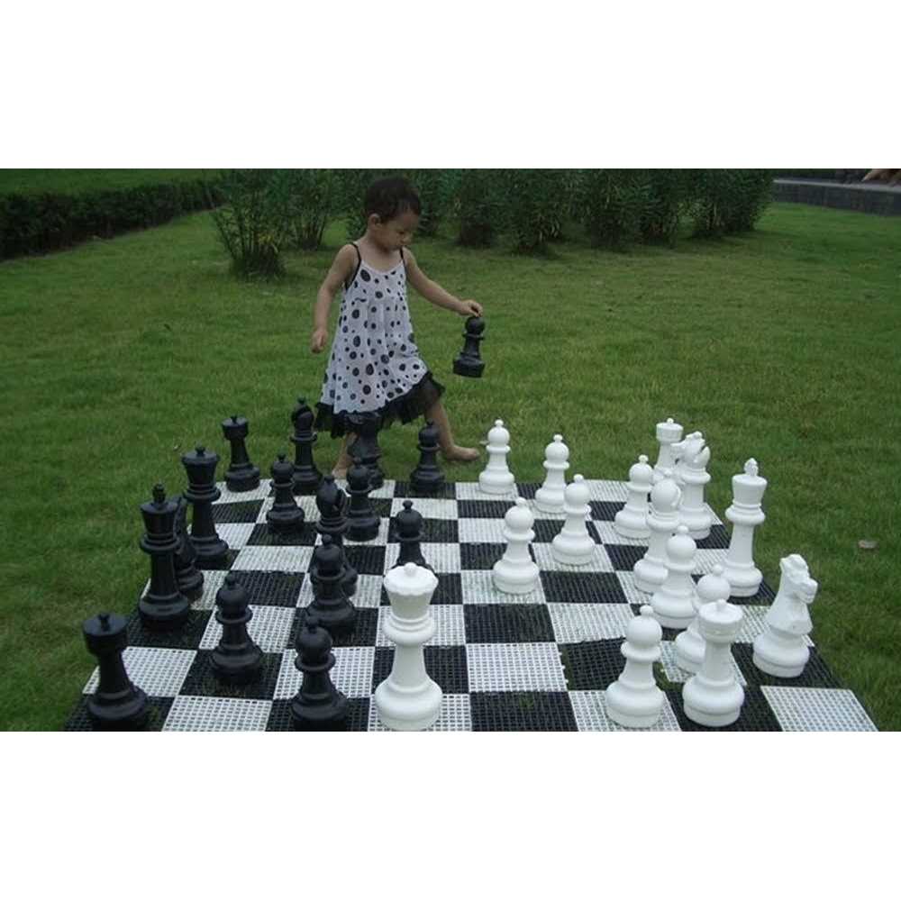 MegaChess 12 Giant Plastic Chess Set with Plastic Board - Sports Supplies Online Store