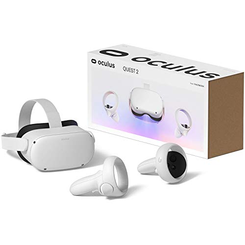 Oculus Quest 2 Advanced All-in-One Virtual Reality Gmaing VR Headset 128GB Set, White (Renewed)
