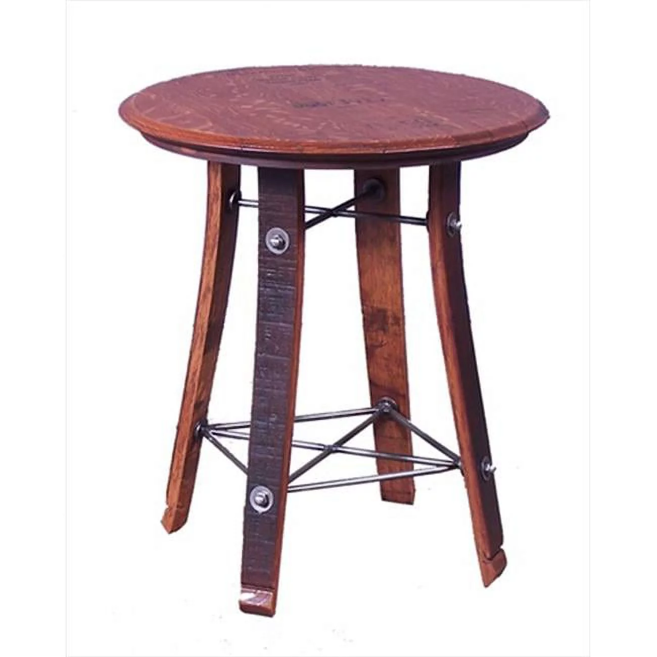 2 Day Designs  24 in. Wine Barrel Side Table