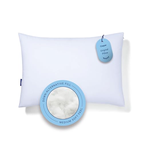 Casper Original Pillow for Sleeping, King, White, Two Pack