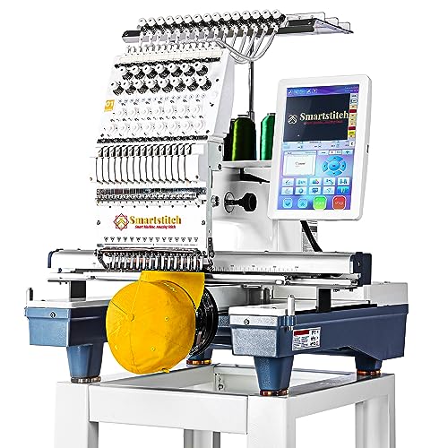 S-1501 Commercial Embroidery Machine with 15 Needles, 1200SPM Max Speed, 12" Touch Screen, Wifi available, 14"x20" Embroidery Area