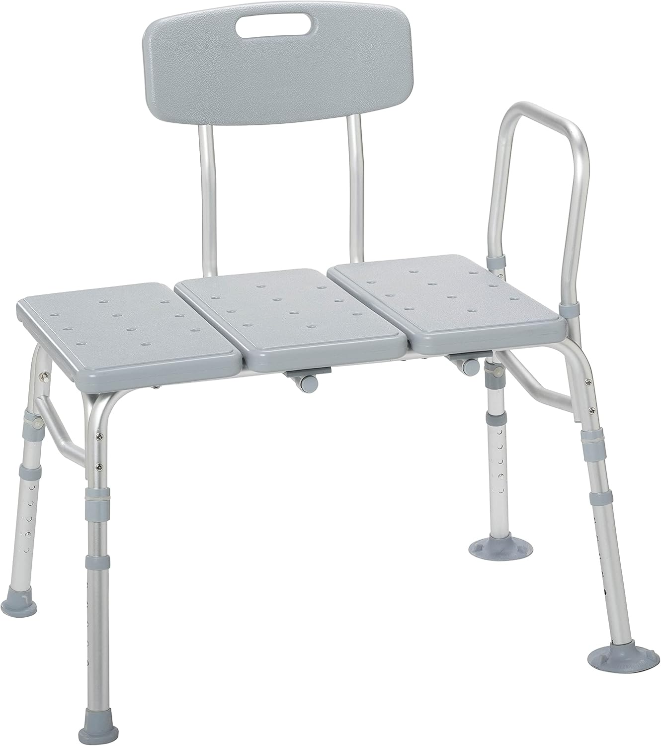 Drive Medical 12011KD-1 Tub Transfer Bench For Bathtub with Adjustable Backrest Pack of 2