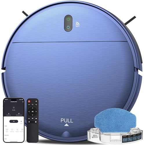 ZCWA Robot Vacuum and Mop Combo, 2 in 1 Mopping Robotic Vacuum with WiFi/App, Robotic Vacuum Cleaner, Schedule Settings, Self-Charging