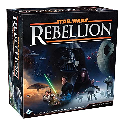 Asmodee Star Wars: Rebellion Board Game - Epic Galactic Empire vs Rebel Alliance Conflict, Tabletop Miniatures Strategy Game for Adults, Ages 14+