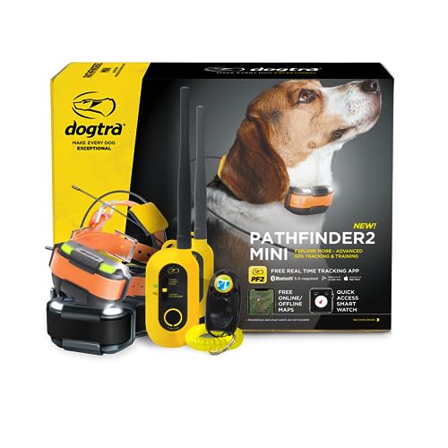 Dogtra Pathfinder 2 - Hunting Ecollar GPS Dog Training Collar with Remote, 9 Mile Range, Tracking & Containment for Medium & Large Dog Breeds