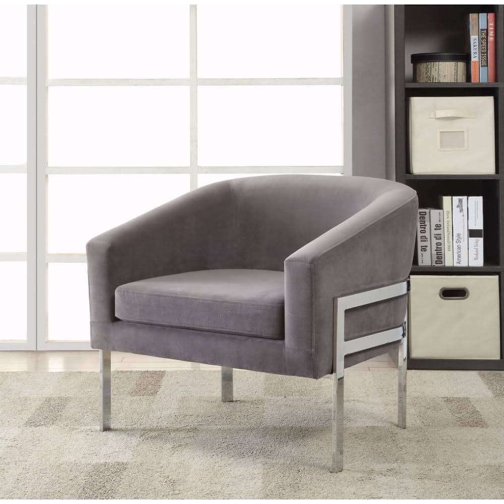 NewestEdition Significantly Contemporary Accent Chair Gray NE886334