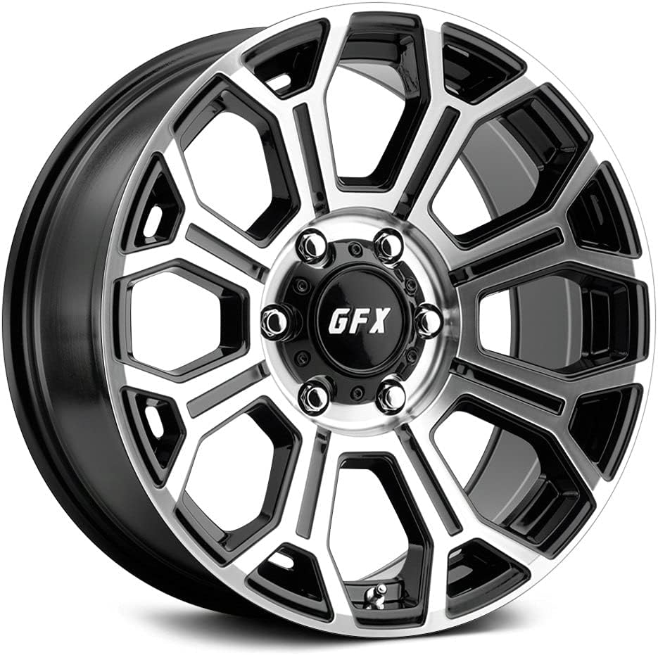 G-FX TR19 Custom Wheel - 20x10, -19 Offset, 6x139.7 Bolt Pattern, 106.2mm Hub - Gloss Black with Machined Face Rim