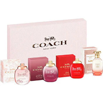 Coach Woman Mini Set Eau De Parfum (floral & Wild Rose & Love & Dreams Sunset) 4x 4.5ml