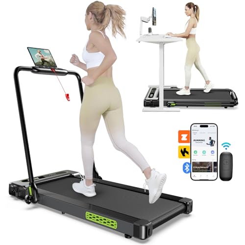 Walking Pad Treadmill, Under Desk Treadmills for Home and Office, 3 in 1 Foldable Treadmill 2.5HP Electric Treadmills 300 lbs Capacity