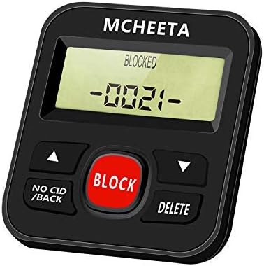 Call Blocker for Landline Phones, Nuisance Phone Blocker with Big Block Button. Robo Call Blocking Device, Block All Sales Calls