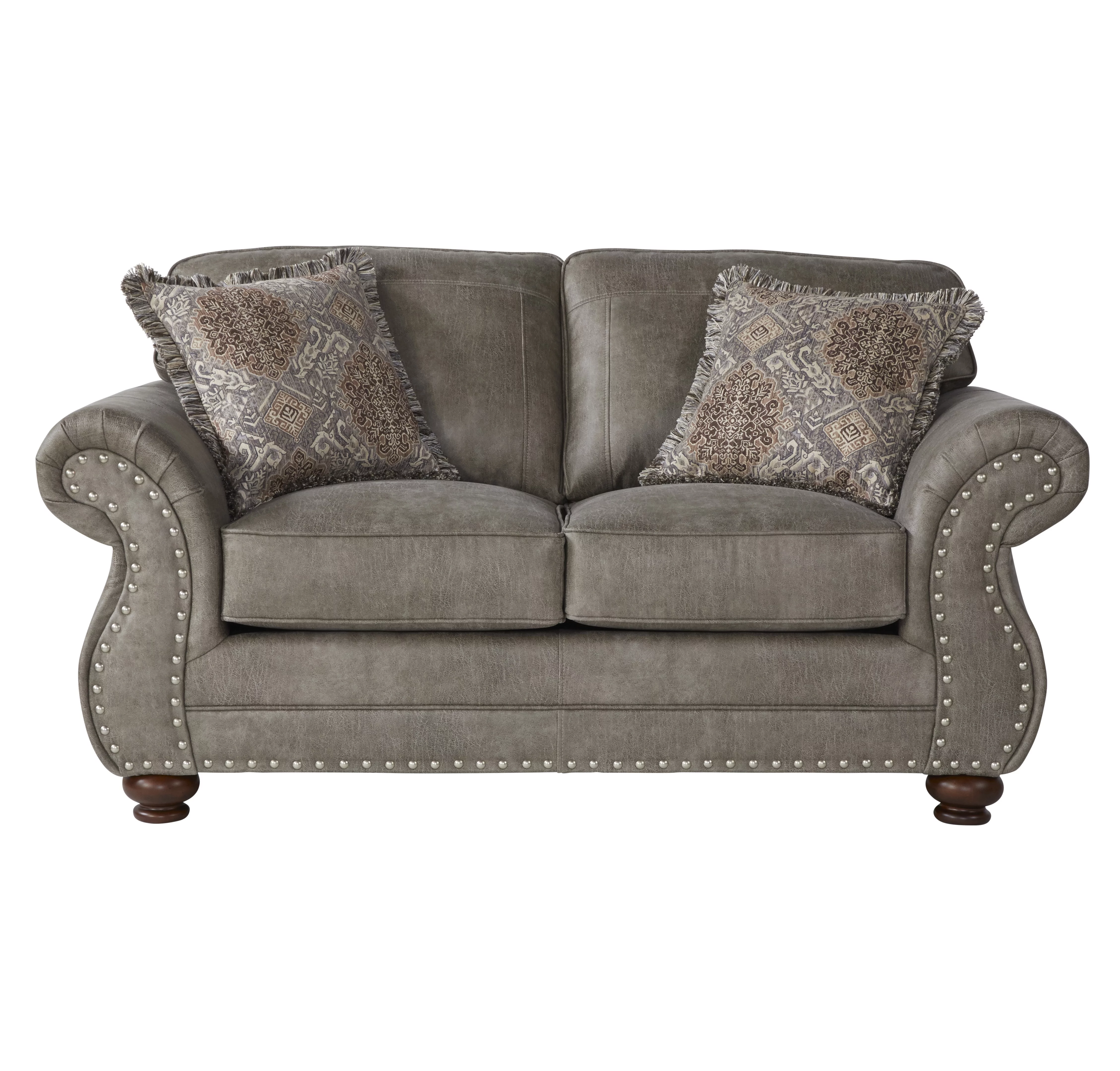 Roundhill Furniture Leinster Faux Leather Upholstered Loveseat