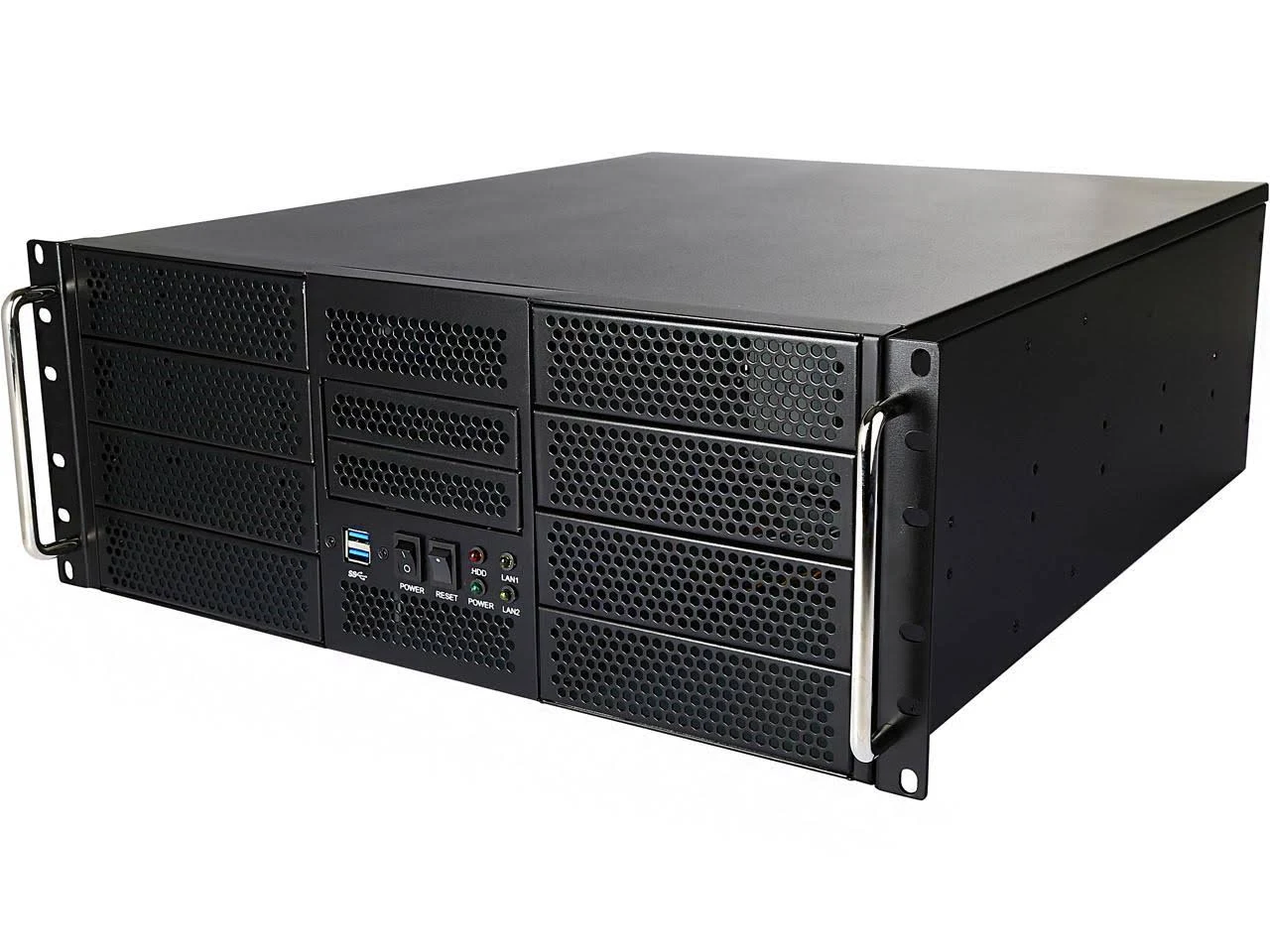 Athena Power RM-4UWIN525 Black 1.2mm SECC 4U Rackmount Server Case Mini-Redundant 2U Micro Redundant PS2 Single 3U Single 8 Exte
