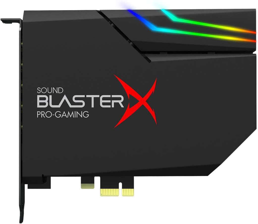 Creative Sound BlasterX AE-5 Plus Pure Edition SABRE32 Ultra-Class 32-bit/384kHz PCI-e Gaming Sound Card and DAC with Dolby Digital and DTS