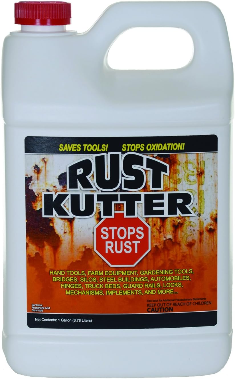 Rust Kutter- Gallon - Stops Rust and Converts Rust Spots to Leave a Primed Surface Ready to Paint